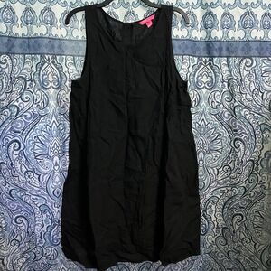 Lilly Pulitzer Dress Size 10 Edelyn Swing Shift Dress Onyx BLACK NWT